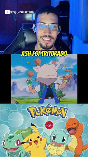 ash foi triturado coitado #pokemon #ash #mankey