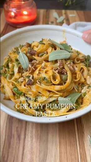 Creamy Pumpkin Pasta #pumpkinrecipe #pasta #fallrecipes