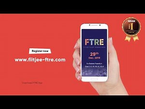 FIITJEE Talent Reward Exam 29 December 2019