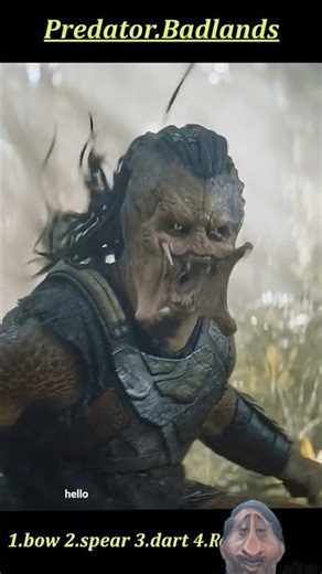Dek’s First Alien Fight 😱⚔️ Predator Badlands 2025 #shorts#predator #alien #scifi #predatorbadlands