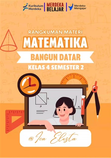 PART 284 - Rangkuman Materi Matematika (Bangun Datar) Kelas 4 Semester 2 #rangkumanmateri #materi #semester2 #matematika #kurikulummerdeka