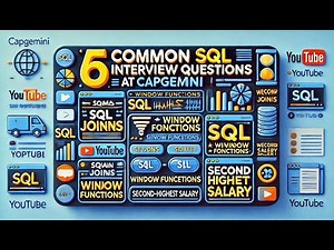 6 Common SQL Interview Questions Asked at Capgemini | SQL Joins, Window Functions & More!