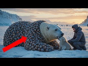 The Polar Bear Covered in Snails – A Magical Arctic Transformation 🐻❄️ | Realistic Wildlife#polar