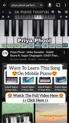 Priya Phool - Piano Tutorial | Unko Sweater - Kobid Bazra ft. Sujan Chapagain