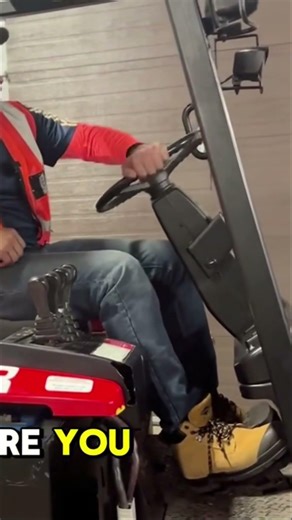 Forklift Steering: Don't Spin Out! Avoid Over-Steering! #shorts