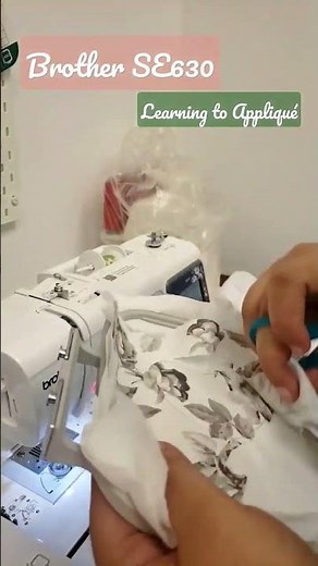 My First #Applique on Brother SE630! #fashiondesigner #smallbusiness #howtosew #embroiderymachine