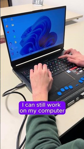 How can blind people use braille on the computer? #assistivetechnology #hableone #visuallyimpaired