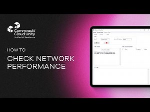 How To Identify Network Issues Impacting Backups | Commvault Performance Testing Demo