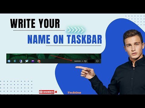 How to write your name on taskbar || Windows 10\\11