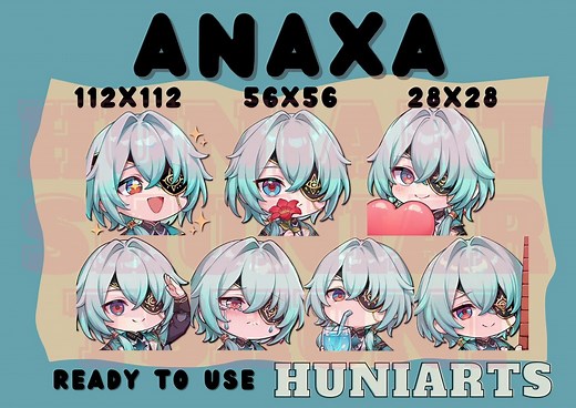 Honkai Star Rail Anaxa Emotes, Anaxa Emote, Anaxa , Anaxa Anime Emote, Chibi Emotes, Anime Set Emotes, Discord/twitch/youtube Emotes - Etsy