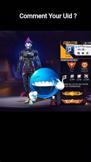 FREE FIRE 🔥 UID 4576574414 PROFILE CHECK 😈 Troll Face + Phonk #shorts #freefire