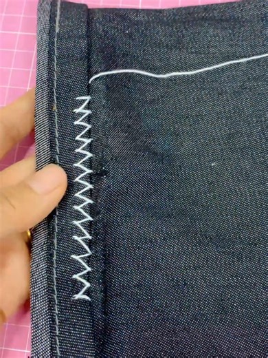 Hand-Stitched Edging #Needlework #HandicraftTutorial #HandyTips #DailyShare