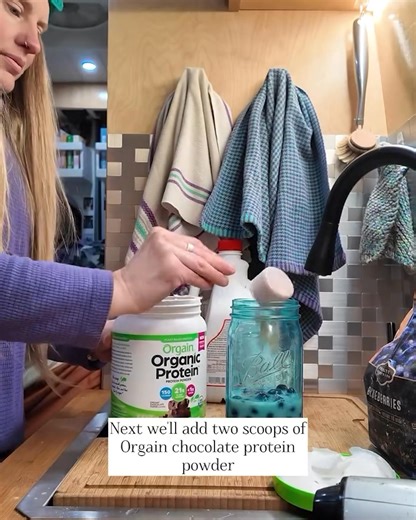 Orgain's plant-based protein makes it easy to hit your protein goals no matter where you are! Mix it with just water or add it to your morning smoothie for an easy way to add 21g of plant-based protein to your day. | Orgain