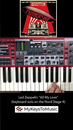 Led Zeppelin "All My Love" (Keyboard Solo on the Nord Stage 4)