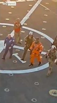 Artemis II crew all smiles and waves as they land on ship