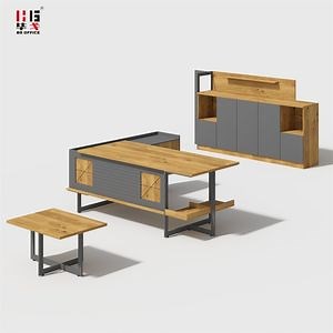 [Hot Item] Commercial Modern Office Furniture Executive L Shape Office Table MDF High Class Premium Office Table
