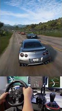 I drive a beautiful Nissan GT-R R35 in Forza Horizon 5 | Logitech G923 steering wheel