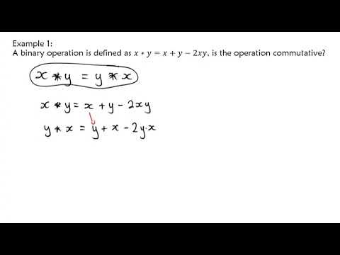 Binary Operations | x * y = x + y - 2xy
