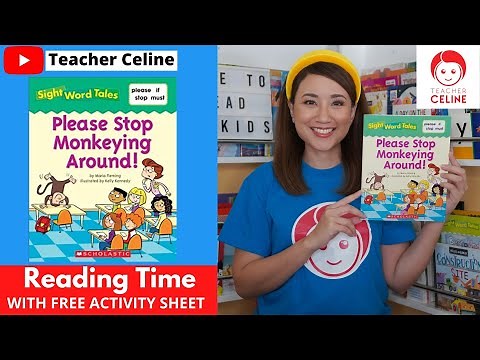 Please Stop Monkeying Around! Storytelling for Kids | Learn How To Read | English | Sight Words |