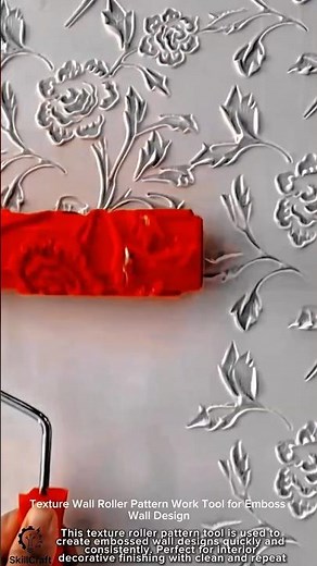 Texture Wall Roller Pattern Work Tool for Emboss Wall Design #worktool