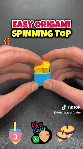 Easy Origami Ideas Paper Fidget Toys Spinner Top Craft Tutorial Sticky Note How To Make Fold Step By Step For Kids And Beginners A4 Folding Instructions Dreidel #papertoys #origami #papercraft #origamitutorial #paperfolding