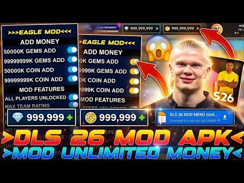 DLS 26 Mod APK 2026 ✅ Unlimited Money, Coins & Diamonds - Dream League Soccer 2026 Mod APK