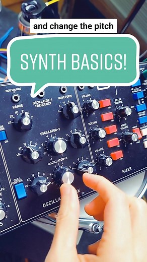 Replying to @sojan4030 Let's simplify the synthesizer! 😏🤏🎛️ Synth basics are just volume, pitch, and filter. And they're only controlled by hand, envelope, or LFO. Everything else is extra. #synthtok let's #talksynths #synthtalk #synth #synthesizer #modelD #producer #synthtutorial