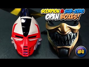 Scorpion and Sub-Zero open Boxes #4! DIY Hanzo Face Mask & Sektor | MK11 PARODY!