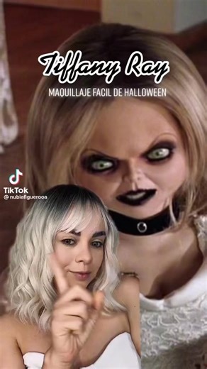714K views · 10K reactions | Maquillaje de HALLOWEEN - Tiffany Ray. 喝 /// #halloween #tiffany #halloween2022 #chucky #tiffanyray #disfraz #Halloweenmakeup #maquillajedehalloween #beautyvlogger #beautyinfluencer #tutoriales #cosplay | Nubia Figueroa | Facebook