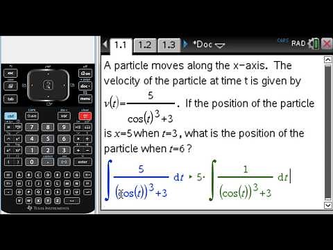 Finding Position from Velocity and an Initial Position Using the Fundamental Theorem of Calculus