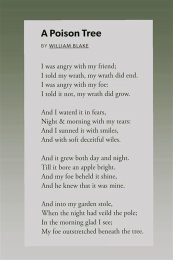 63K views · 494 reactions | #Poison___Tree | English literature | Facebook