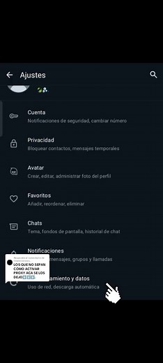 Configuración y uso de proxy en WhatsApp