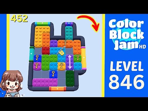 Color Block Jam Level 452 (846) Solution Walkthrough