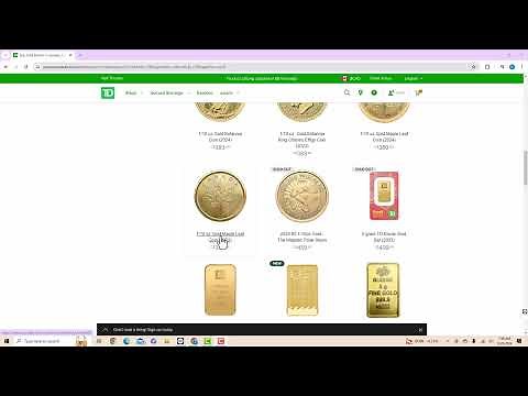 How to Buy Gold at TD Bank in Canada