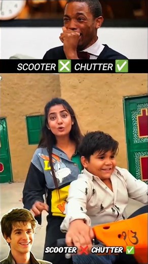Scooter ❎ Chutter ✅ #comedy #viralshort #viral# shortsfeed #trending #shorts