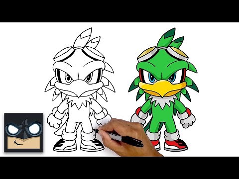 How To Draw Jet The Hawk | Sonic The Hedgehog