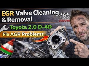 Toyota 2.0 D-4D EGR Valve Cleaning & Removal | Fix AGR Problems Step-by-Step