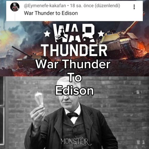 War Thunder To Edison ‪@Warthunder‬