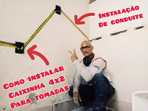 INSTALAÇÃO DE CONDUÍTE E CAIXINHA 4X2 PARA TOMADA DENTRO DA PAREDE