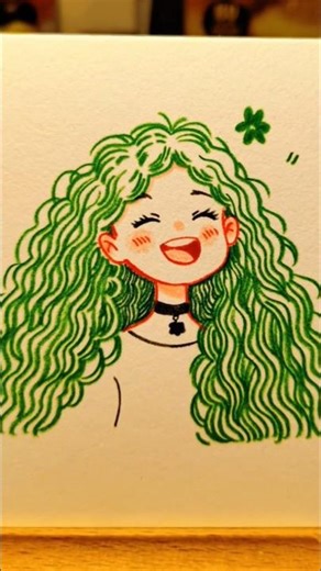 EASY AND QUICK DOLL DRAWING STEP BY STEP #pencil 🎨