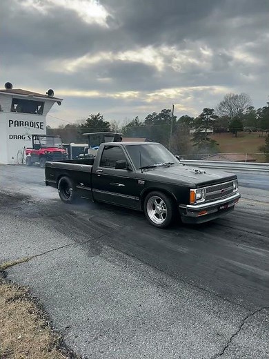 Jett’s v8 LS s10 burnout #automobile #dragracing #racing