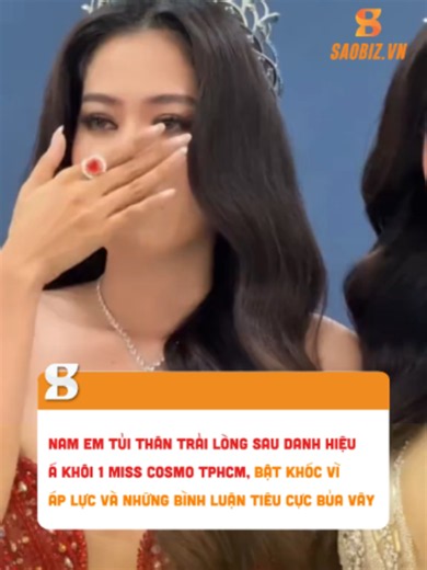 Nam Em trải lòng sau danh hiệu Á khôi 1 Miss Cosmo TPHCM