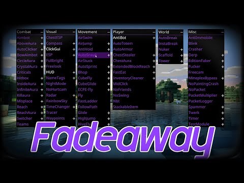 Download: Fadeaway Client Minecraft Bedrock Edition 1.16.201