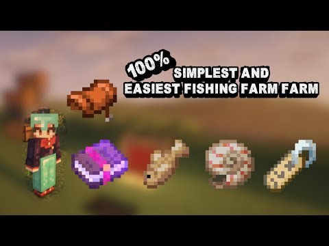 Minecraft EASIEST Fishing Farm 🎣 | Simple & Automatic (No Mods)