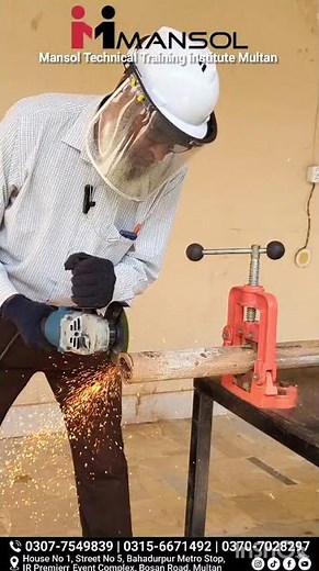 Pipe Fitter Practical Class in Progress at MANSOL Technical Training Institute Multan
