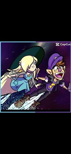 Waluigi x Rosalina (Nintendo High): Bubble Pop Electric edit #waluigixrosalina #supermario #wasalina