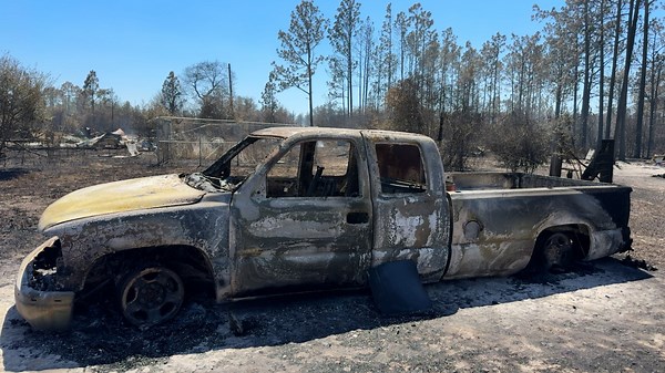 Dozens of homes and vehicles destroyed in Calhoun County wildfire