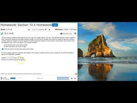 Finding and using a specified multiple regression equation