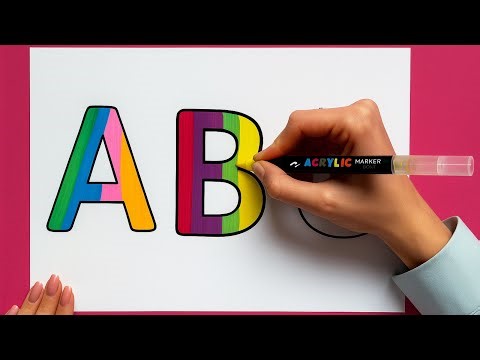 Learn Colors, Numbers and Letters 🍬 Colouring the A B C 💛 Educational Program