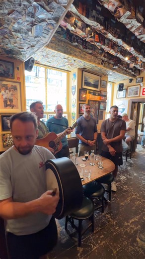 13K views · 440 reactions | New York we're in you! We stopped into The Dead Rabbit for a pint and a tune this afternoon. We play LPR in Manhattan tonight  | Hermitage Green | Facebook